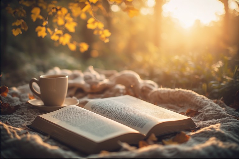 Menyambut Senja dengan Halaman Buku dan Nuansa Lembut